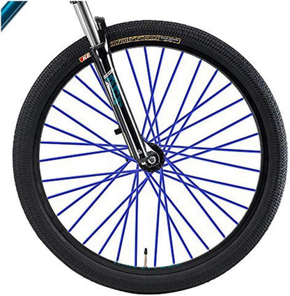 Super Pop Bicycle Spoke Skins Wraps Compatible with Schoolmate Bike Fans- Colorful Bike Wheel Decoration-72 Pcs(Red)