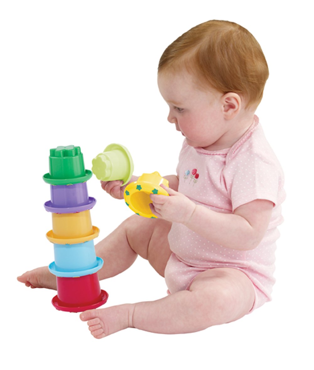 Kidoozie Stack 'n Nest Cups, Developmental Toy for Infants and Toddlers Ages 6 Months and Older