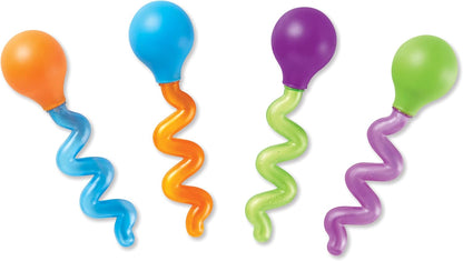 Learning Resources Twisty Droppers, Fine Motor Toy, Science Exploration, Water Dropper, Water Toys for Kids, Set of 4, Ages 2+