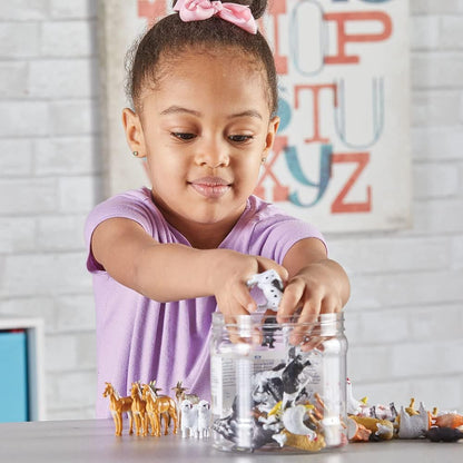 Learning Resources Farm Animal Counters - 60 Pieces, Ages 3+ Toddler Learning Toys, Farm Animals Toys, Develops Counting and Matching Skills