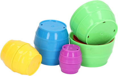 Kikumi 10 Pieces Nesting Stacking Cup Brain Training Educational Interactive Stacking Cup Toy for Toddlers