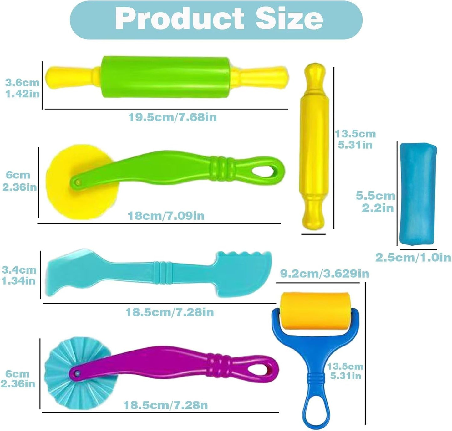 Unleash Creativity with 6 Unique Dino Molds Dough Toys Dough Accessories Set.Ideal as a Gift for Kids Aged 3-4-8 Years