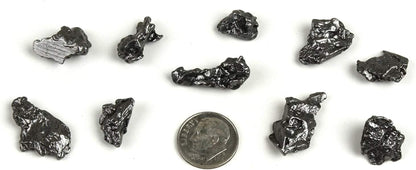 DANCING BEAR Meteorite from Space, 3 pcs Campo del Cielo from Argentina/Educational Card & Magnifying Box