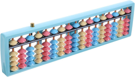 VICASKY Chinese Abacus for Kids Math - 17-Column 5-Beads Mental Arithmetic Calculating Tool for Students - Educational Number Counting Toy for Classroom and Home