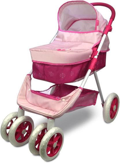 Anivia Stroller Toy Collection Doll Stroller Baby Doll Accessories for Toddlers 1-3Heart Design Gifts for Toddlers and Girls Toy Stroller