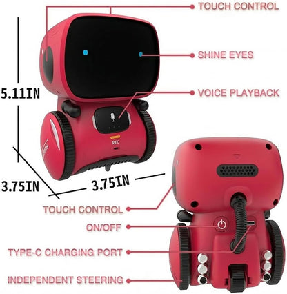 98K Kids Robot Toys for Girls and Boys, Touch and Voice Control Robots Interactive Smart Talking Robots Intelligent Partner and Teacher with Singing, Dancing, STEM Toy Gifts for Kid Age 3 and Up