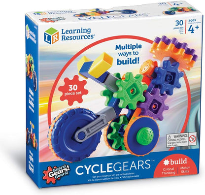 Learning Resources Gears! Gears! Gears! Cycle Gears, STEM Activities, Fine Motor Skills, Toddler Explorer Kit, Science and Construction, Boys and Girls Gifts, 30 Pieces, Ages 4+