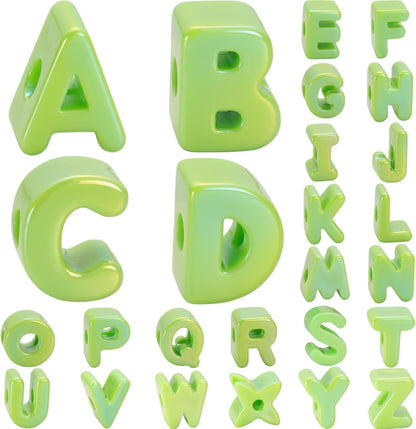 DoDoBeads 1270 Pcs Letter Beads Kit, White and Colorful Square Acrylic Alphabet Beads with Extra Vowels, Numbers & Spacers, Perfect for Friendship Bracelets