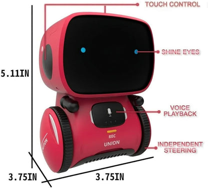98K Kids Robot Toys for Girls and Boys, Touch and Voice Control Robots Interactive Smart Talking Robots Intelligent Partner and Teacher with Singing, Dancing, STEM Toy Gifts for Kid Age 3 and Up