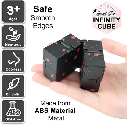 Infinity Cube Sensory Fidget Toy, EDC Fidgeting Game for Kids and Adults, Cool Mini Gadget Best for Calming and Stress Relief and Kill Time, Autism Toys Dementia Gift Stocking Stuffers