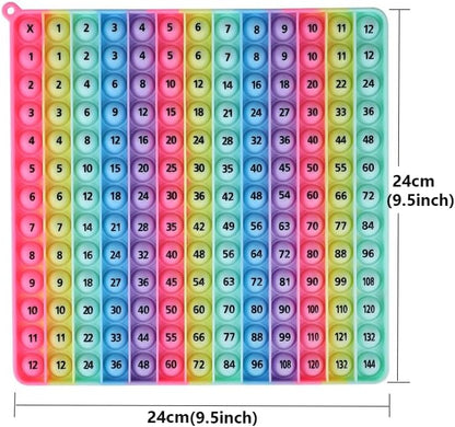 12 Multiplication Table Learning Workbook P00P Fidget Multiplication Game 12x12 Table Math Games Digital Table Toy, Fidget Learning Game Toy Relieves Stress, Creates Various Math Operations