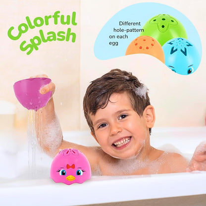 ArtCreativity Stacking Egg Cup Bath & Pool Toys – Set of 11 – Nesting Bunny & Chick Water Toys for Toddlers – Colorful Educational & Playtime Toys for Kids – Baby Bath Toy Set for Ages 3+