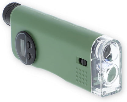 Carson X-Scope Kids 7 Function Multi Purpose Optical Pocket Tool with 30x Microscope, 8x Telescope, 9x Fold-Out Magnifier, Flashlight, Signal Whistle, Directional Compass and Digital Clock (CP-11)