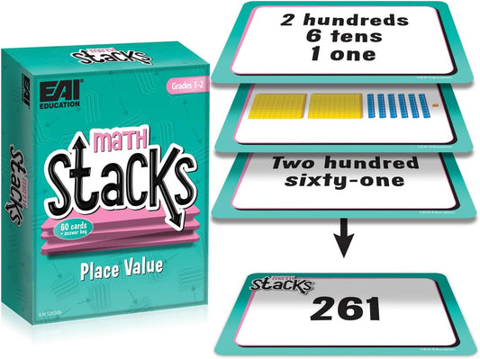 EAI Education Math Stacks Place Value Game: Grades 1-2