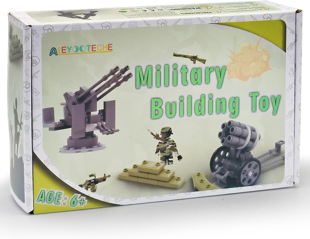 350+ PCS Military Weapon Pack Accessories for Swat Team Building Block Toy Military Weapon Set Include Camouflage Guns for Army Equipment Gear Sets Compatible with Mini Figure of Major Brand