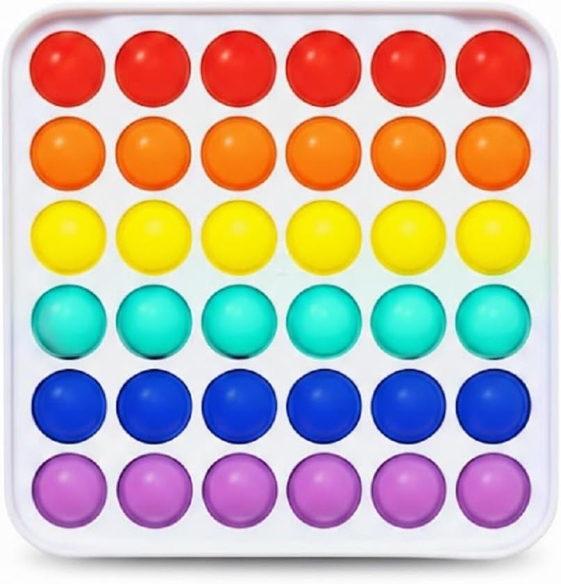 OmniHaven™ 3-Pack Sensory Fidget Toys for Kids (Ages 5–12) – Quiet Pop It, Click Keyboard & Stress Balls – Classroom Calm Down Kit for Focus, ADHD, Travel, Party Favors & Gifts