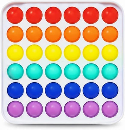 OmniHaven™ 3-Pack Sensory Fidget Toys for Kids (Ages 5–12) – Quiet Pop It, Click Keyboard & Stress Balls – Classroom Calm Down Kit for Focus, ADHD, Travel, Party Favors & Gifts