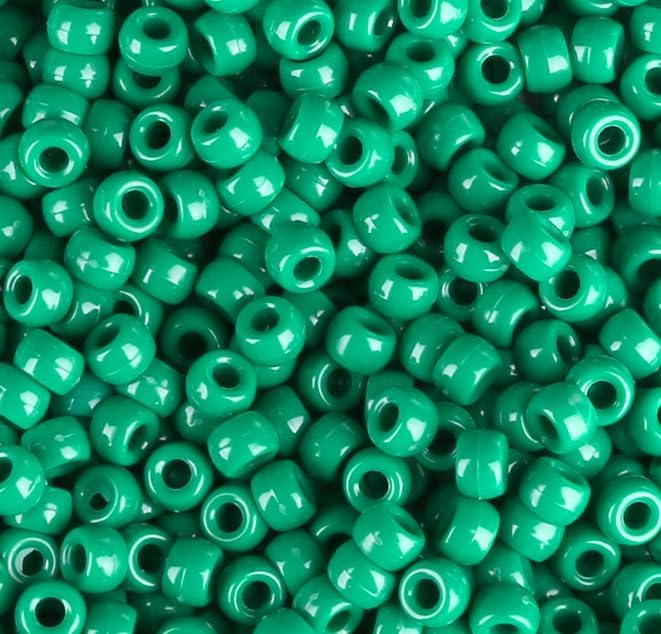 Red Pony Beads 1000Pcs 9mm Pony Beads Bulk Red Perler Beads for Friendship Bracelets Kandi Beads Hair Beads for Braids Beads for Crafts