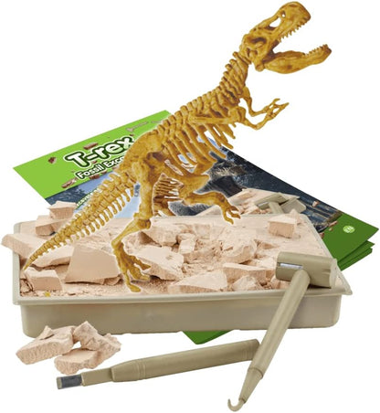 Science4you Triceratops Dinosaur Fossil Digging Kit - Excavate and Assemble 10 Dino Bones, Dinosaur Archeology and Paleontologist Toys, Games, Gifts for Boys and Girls Age 6 7 8 9 10+