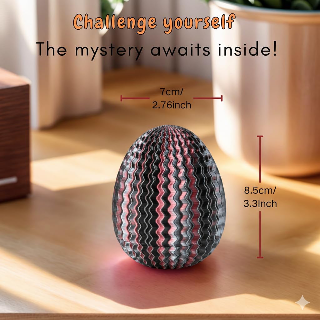 2026 Creative Gift Box: Easter Egg Mystery Puzzle with Hidden Compartment, Reusable Brain Teaser Game for Adults & Kids, Money Gift Ideas for Birthday Christmas Party Celebration