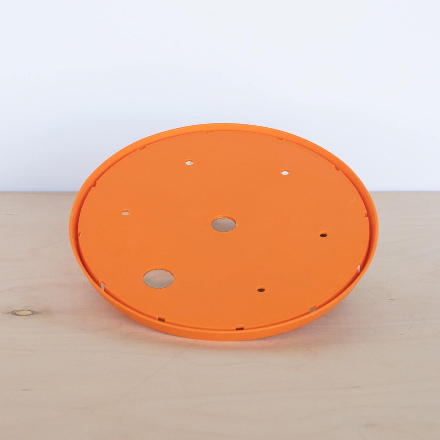 Bloem Ups-A-Daisy Round Planter Insert: 15" - Orange - Durable Resin Disk, Drainage Holes, Place Inside A Planter, Use Less Potting Soil, for Indoor & Outdoor Use, Gardening
