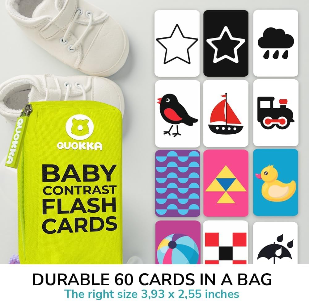 QUOKKA 104 Noun Flash Cards Set – Kids and Adults Vocabulary Builder for ABA Therapy, Early Childhood Education, and ESL Teaching – Picture Cards for Speech Therapy and Vocabulary Building Activities