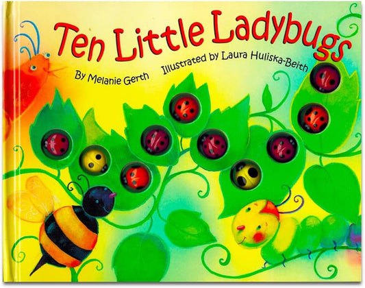Titoland Ten Little Ladybugs Book for Toddlers and Babies Includes Pack of Butterfly Stickers