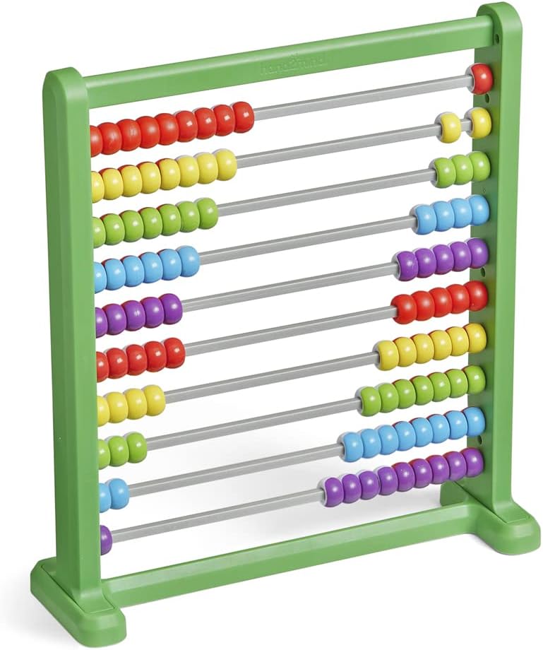 Hand2Mind Color Changing Plastic Abacus, Abacus for Kids, Math Manipulatives, Counting Rack, Educational Toys for Elementary Kids (Set of 1)