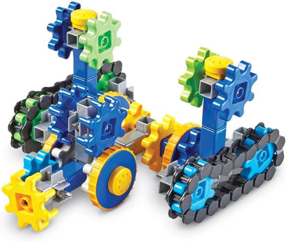 Learning Resources Gears! Gears! Gears! Treadmobiles Building Set, STEM Toys, Develops Early Engineering Skills, 108 Pieces, Ages 5+