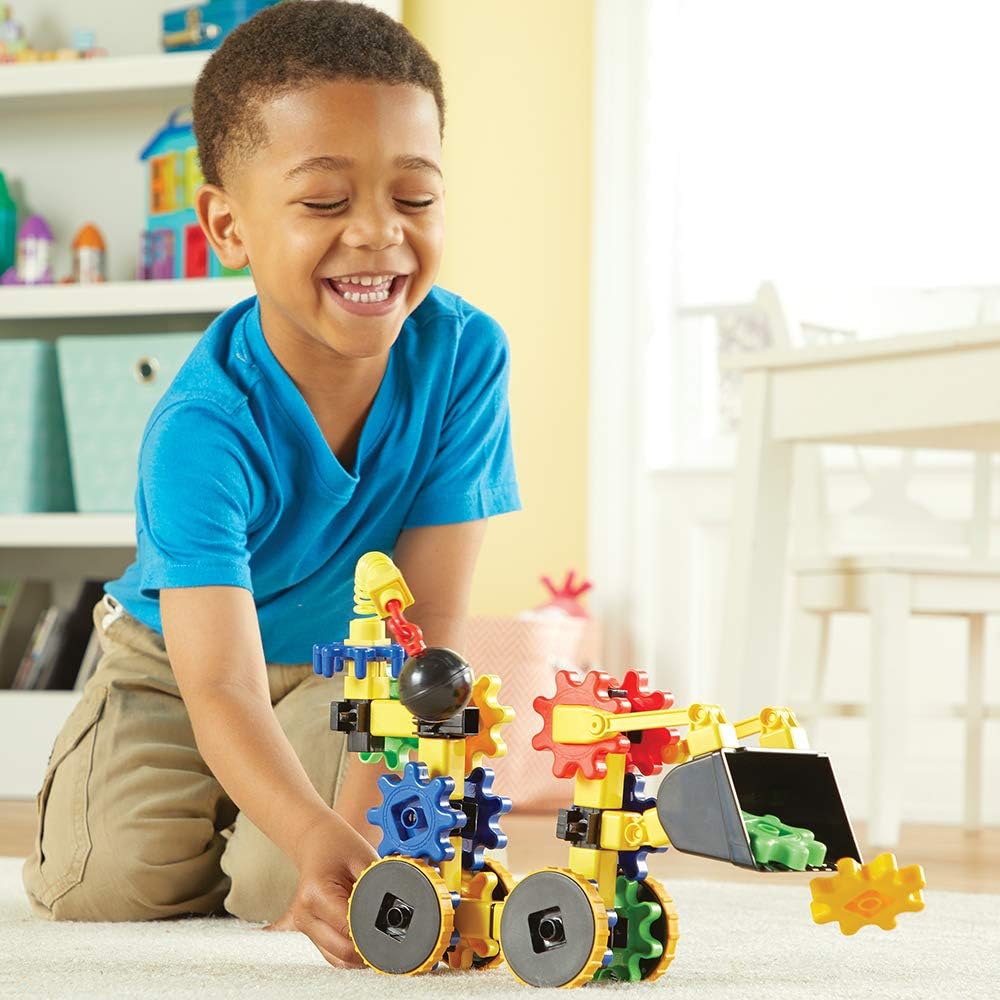 Learning Resources Gears WreckerGears, STEM Activities, Fine Motor Skills, Toddler Explorer Kit, Science and Construction, Boys and Girls Gifts, 47 Pieces, Ages 4 and Up