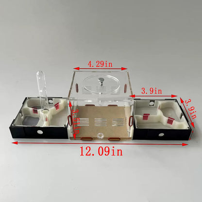 Plaster Test Tube Adult ant Farm Acrylic Transparent ant Observation Behavior Study Live Ants and Queen Education ant nest Small Colony breeding Area Suitable for Children and Enthusiasts Gift