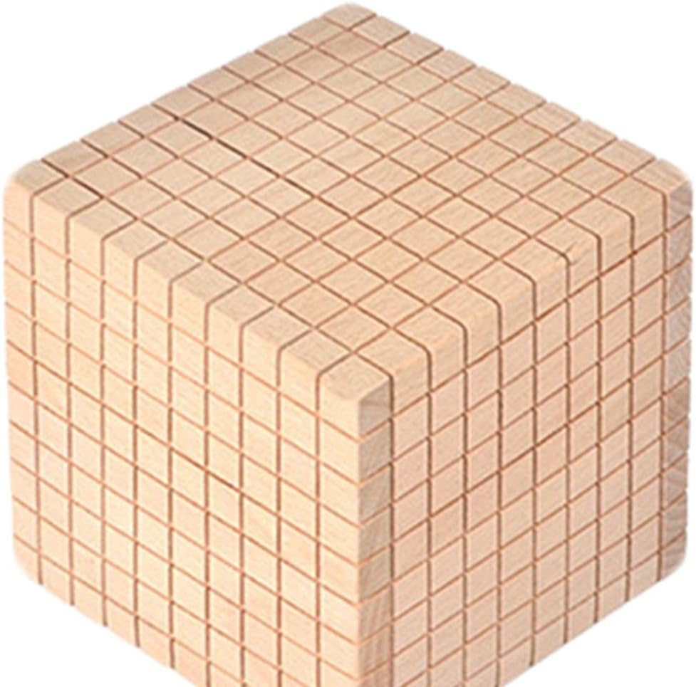 Gazechimp Montessori DIY Wooden Base Ten Blocks Math Manipulative Early Math Learning, Package C