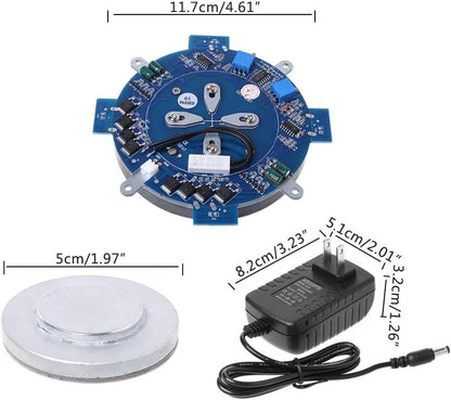 Magnetic Levitation Module DIY Core Kit with LED Lamp Max Load-Bearing 500g Platform for Magnetic Levitation Machine