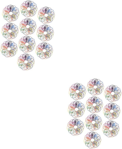 Homoyoyo 10 Sets 1 Fraction Teaching Color Coded Fraction Circles for Math Learning Engaging Study Accessory for Teaching Numeracy Concepts and Operations