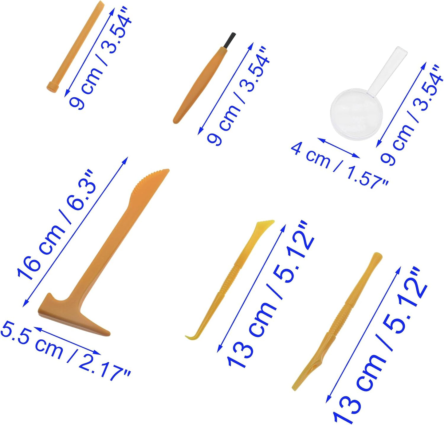 1 Set Dig Tool Set Plastic Dino Fossils Dig Kit Archaeological Excavation Tools for Archaeological Games or Excavation Experiment Courses