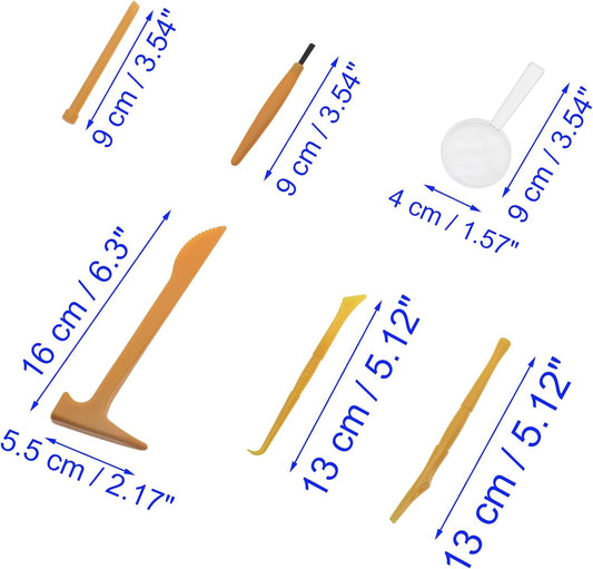 1 Set Dig Tool Set Plastic Dino Fossils Dig Kit Archaeological Excavation Tools for Archaeological Games or Excavation Experiment Courses