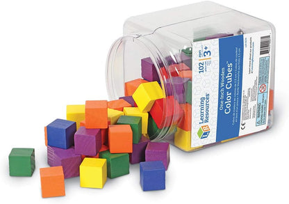 Learning Resources Wooden Color Cubes