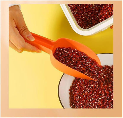 Set of 4 Plastic Ice Scoops, Kitchen Multipurpose Food Scoops for Canisters, Freezer, Flour, Dry Foods, Coffee Beans, Pop Corn, Pet Food (Mix 4 (Set of 4), 150ml, BPA-Free, Dishwasher Safe)