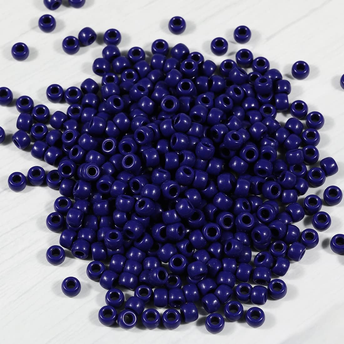 Bala&Fillic 6x9mm Army Green Pony Beads with Smooth Surface 1000pcs Crayon Color Craft Beads (Army Green)