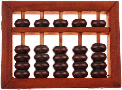Chinese Wooden Bead Arithmetic Abacus, Classic Ancient Calculator, Counting Collection Gift for Children & Adults