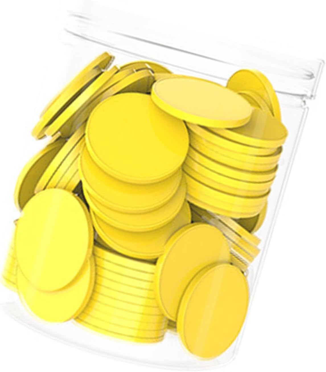 Counting Chips Math Counters 100pcs 25mm (1 inch) for Teaching Children, Lightweight Educational Manipulatives with Storage Box- Colorful