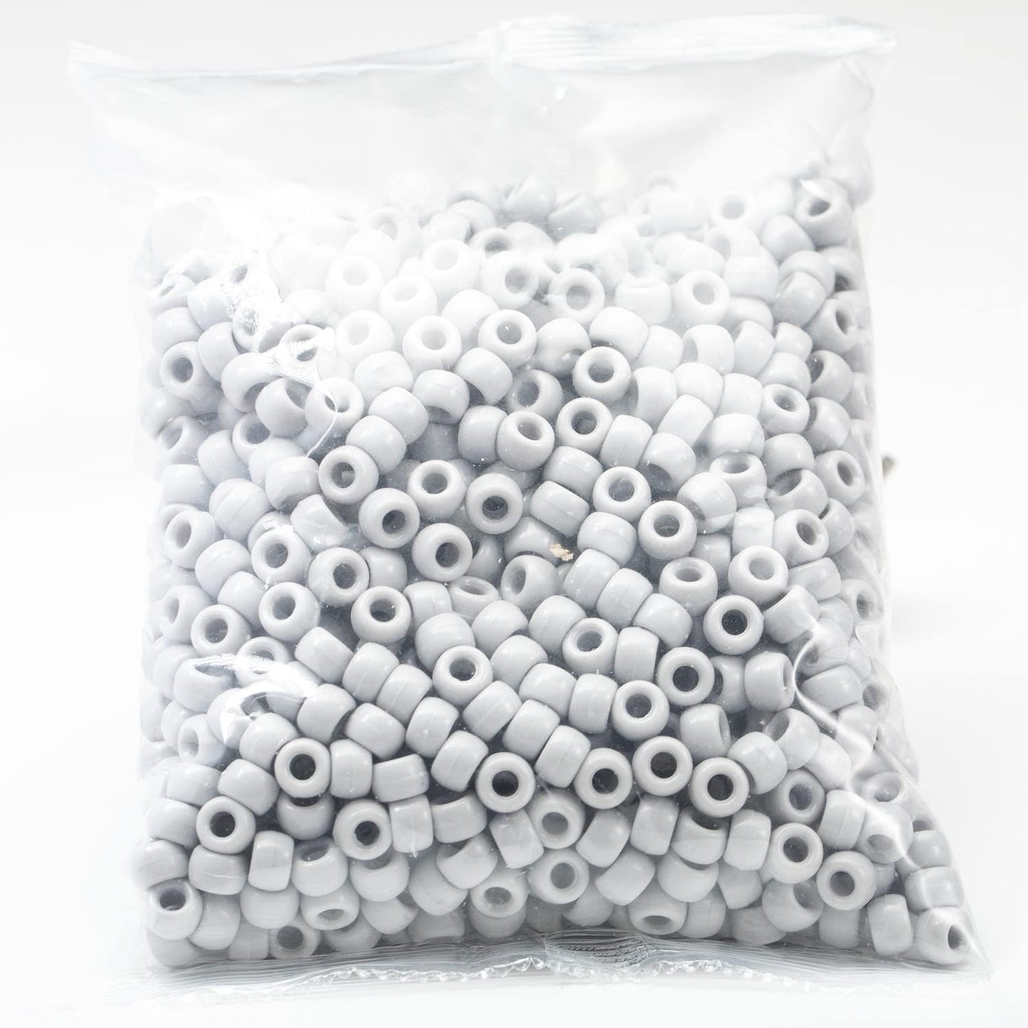 Gxueshan 1000 Pcs Acrylic Black Pony Beads 6x9mm Large Hole Pen Hair Kandi Beads Bulk for Friendship Bracelet Necklace Jewelry Making Earring Braiding Kit