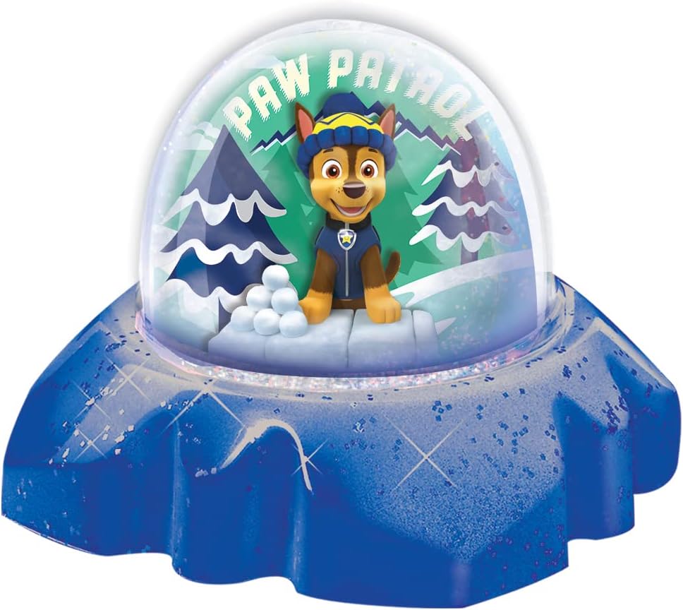 PAW Patrol DIY Glitter Globe Kit – Make Your Own Snow Globe Craft Set for Kids – Build Your Own Water Globes with Glitter, Molding Clay & Printed Designs