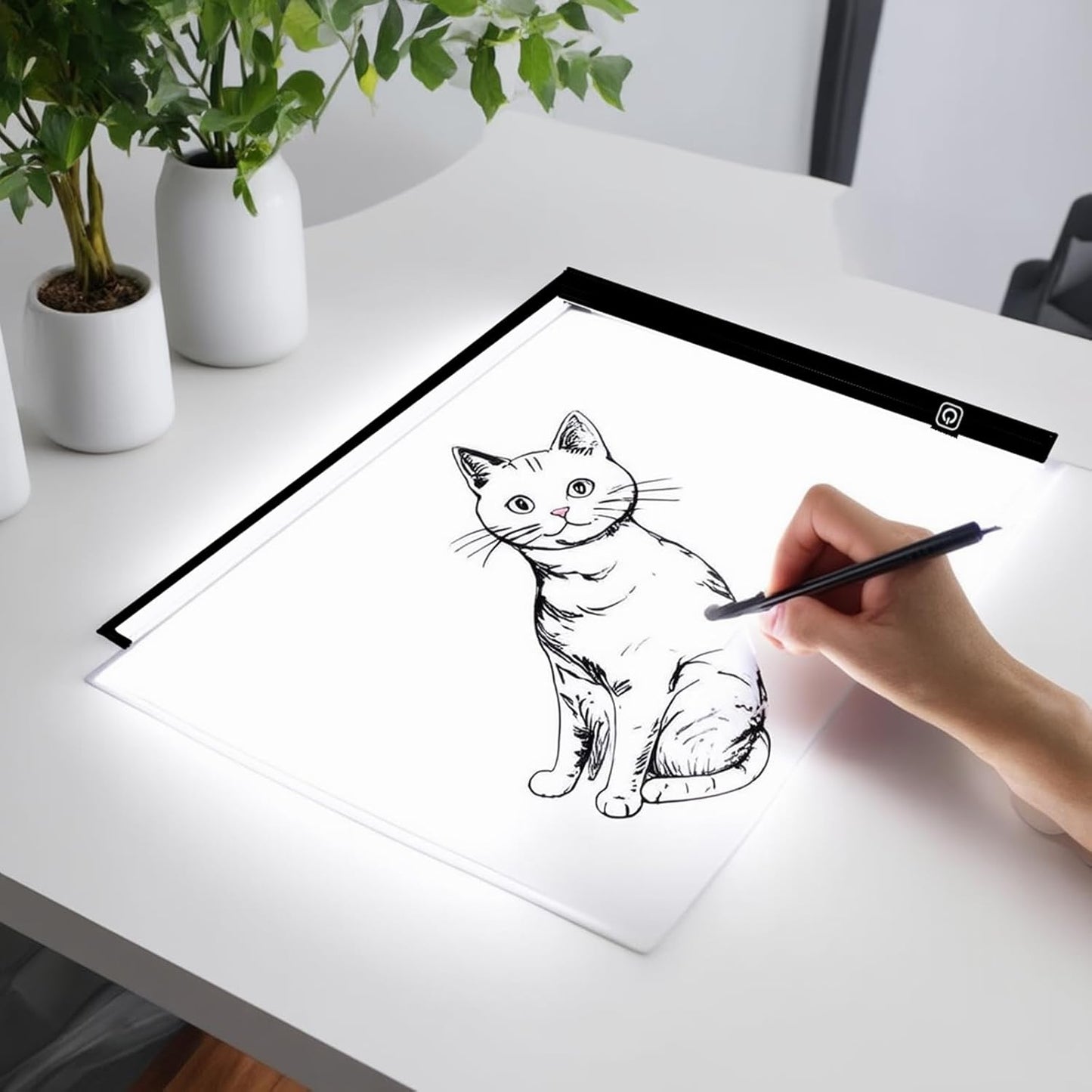 A3 LED Light Pad for Diamond Art, Sketching, Painting - Adjustable Brightness, Sketching, Tracing - USB Powered Complete Art Light Board Kit with Pad Stands and Clips