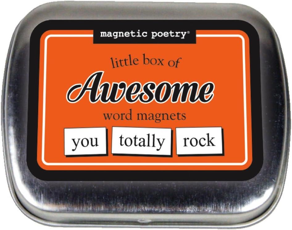 Magnetic Poetry - Little Box of Happiness Kit - Words for Refrigerator - Write Poems and Letters on The Fridge - Made in The USA