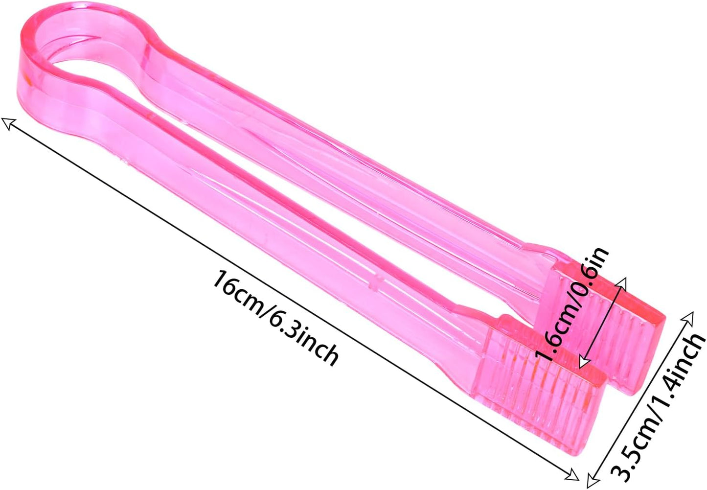 12Pcs Clear Plastic Ice Scoops Tongs Set, Small Tongs for Serving Food, Mini Candy Scoops for Candy Buffet Dry Goods Freezer Bin Canisters (Clear)