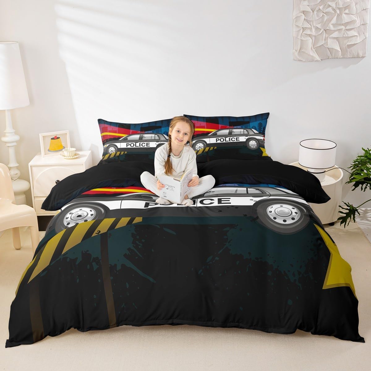 Laboratory Bedding Set Chemistry Lab Duvet Cover For Kids Teen Boys Girls Test Tube Microscope School Graffiti Comforter Cover Chemical Elements Science Theme Bedclothes 2Pcs Twin Size Gray