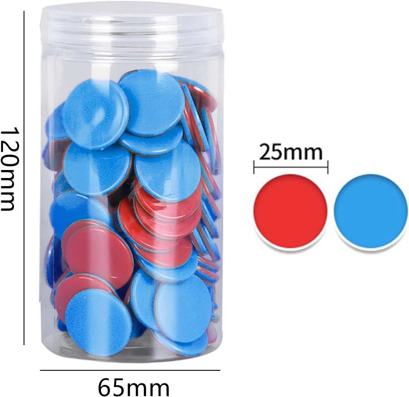 100 Pieces Learning Counters Two Color Counters for Math Practice Bingo Chips Math Counters for Kids for Game Classroom