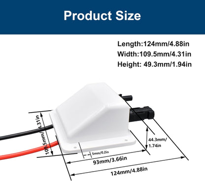 Solar Panel Mounts Bracket Set of 4pcs (White), Drill Free ABS Corner Roof Brackets Mounting Kit, Durable Solar Mount Rack Accessories for RVs, Trailers, Boats, Yachts, Vans, Carports