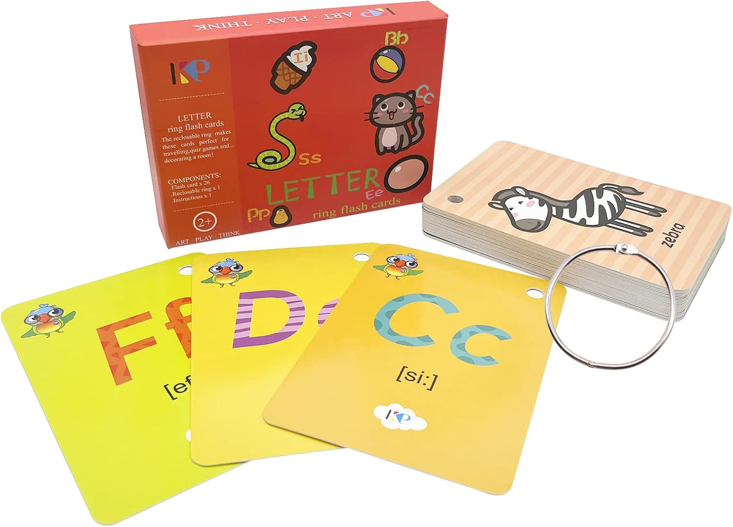 Toddler Number Flash Cards,No.123 Sight Words with Pictures Preschool Kids Flash Cards 28 Pcs with Ring(Number)
